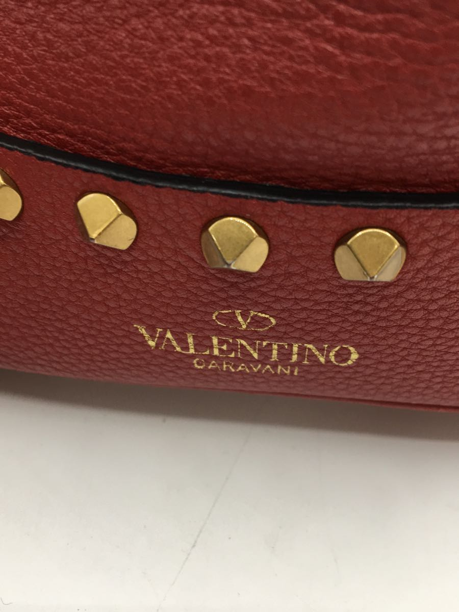 VALENTINO◆VALENTINO/ヴァレンティノ/ショルダーバッグ/レザー/RED_画像3