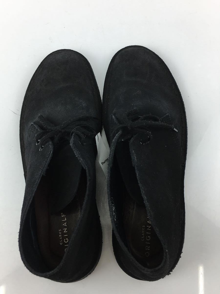 Clarks◆チャッカブーツ/UK10/BLK/スウェード_画像4