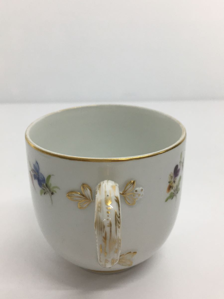 Meissen◇カップ&ソーサー/WHT/Meissen マイセン/デミタス/散らし小花