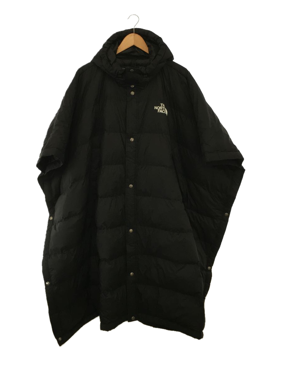 THE NORTH FACE◆コート/FREE/ナイロン/BLK/NY82230/ポンチョコート/ユニセックス_画像1