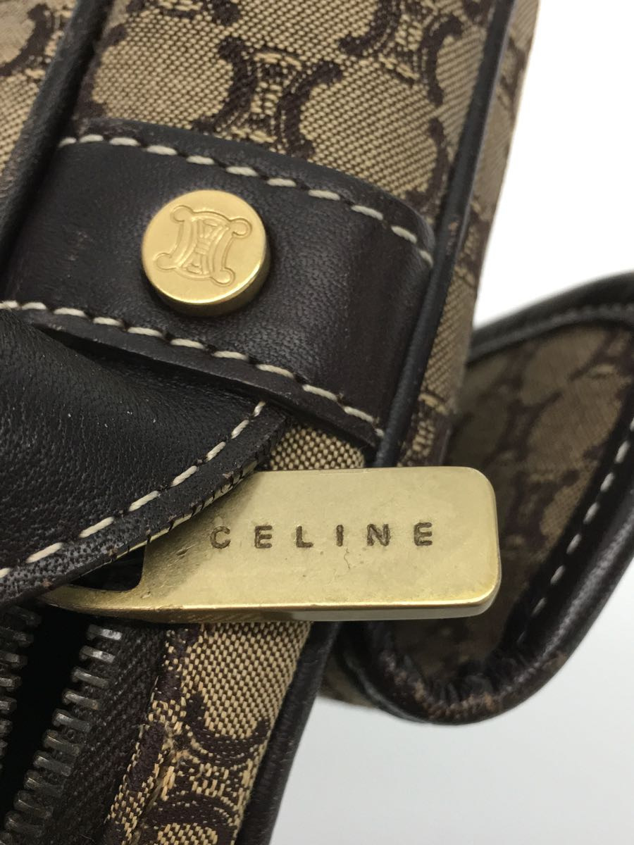 CELINE◆ショルダーバッグ/キャンバス/CML/総柄_画像5