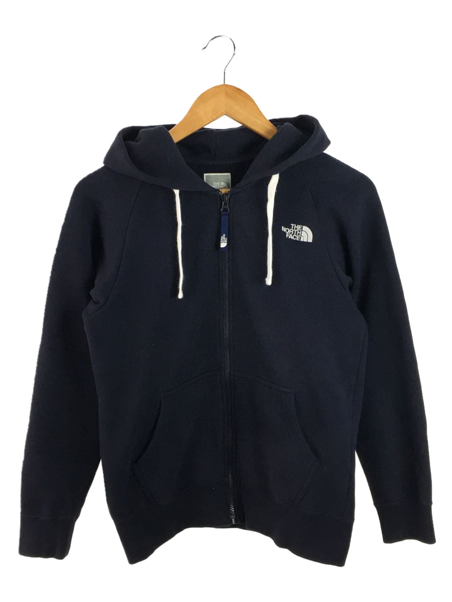 THE NORTH FACE◆Rearview FullZip Hoodie_リアビューフルジップフーディ/M/コットン/NVY/無地