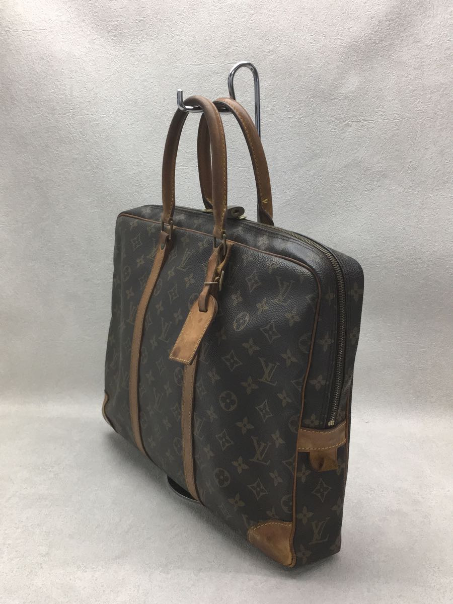 LOUIS VUITTON◆ポルトドキュマンヴォワヤージュ_モノグラム_BRW/PVC/BRW/M53361_画像2