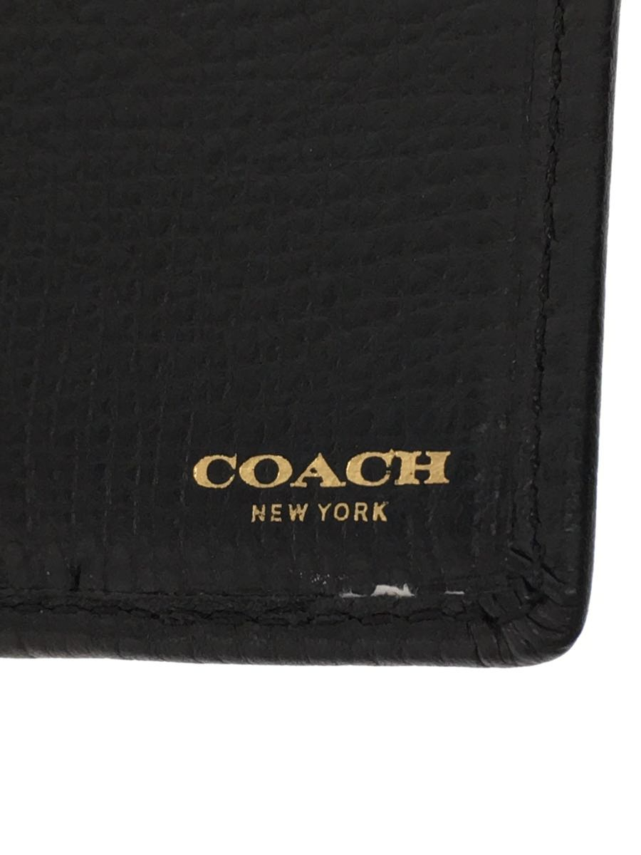 COACH*. inserting / long wallet / leather /BLK/ plain / men's 
