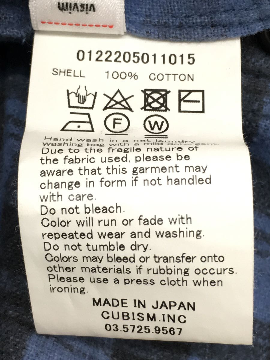visvim◇ネルシャツ/2/コットン/NVY/チェック | normanhubbard.com