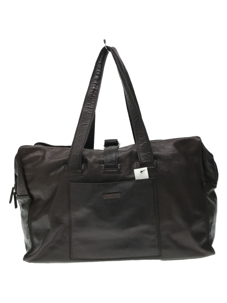 Daniel&Bob* Boston bag / leather / Brown / plain / Daniel and Bob 