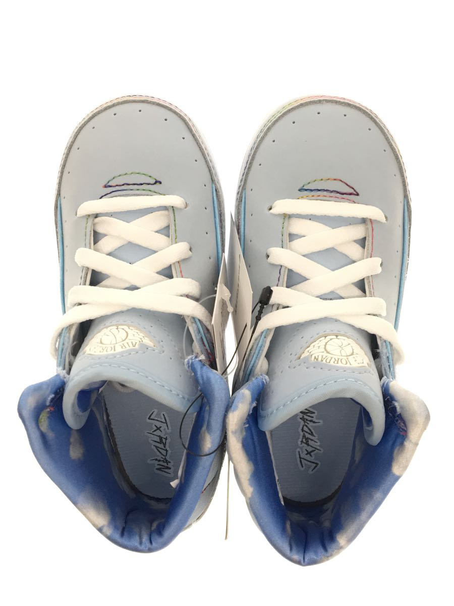 NIKE◆キッズ靴/14cm/スニーカー/BLU/J Balvin × Nike TD Air Jordan 2 Retro_画像4