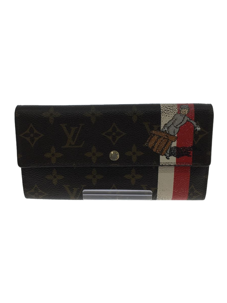 LOUIS VUITTON◆ポシェット・ポルト・モネ・カルトクレディ_モノグラム・グルーム_BRW/PVC/BRW/総柄/レディース