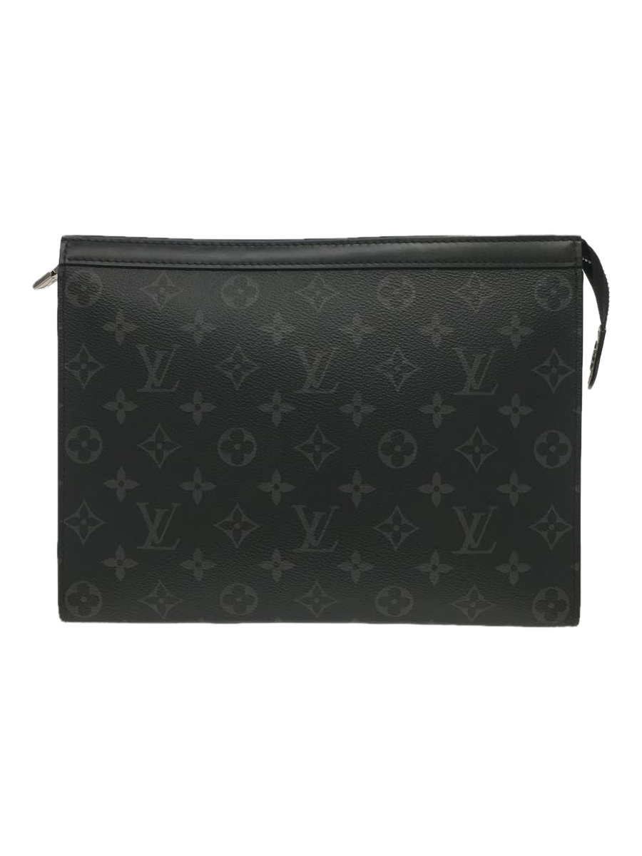 LOUIS VUITTON◆M61692/クラッチバッグ/ポシェット・ヴォワヤージュ_モノグラム・エクリプス_BRW/PVC/BRW