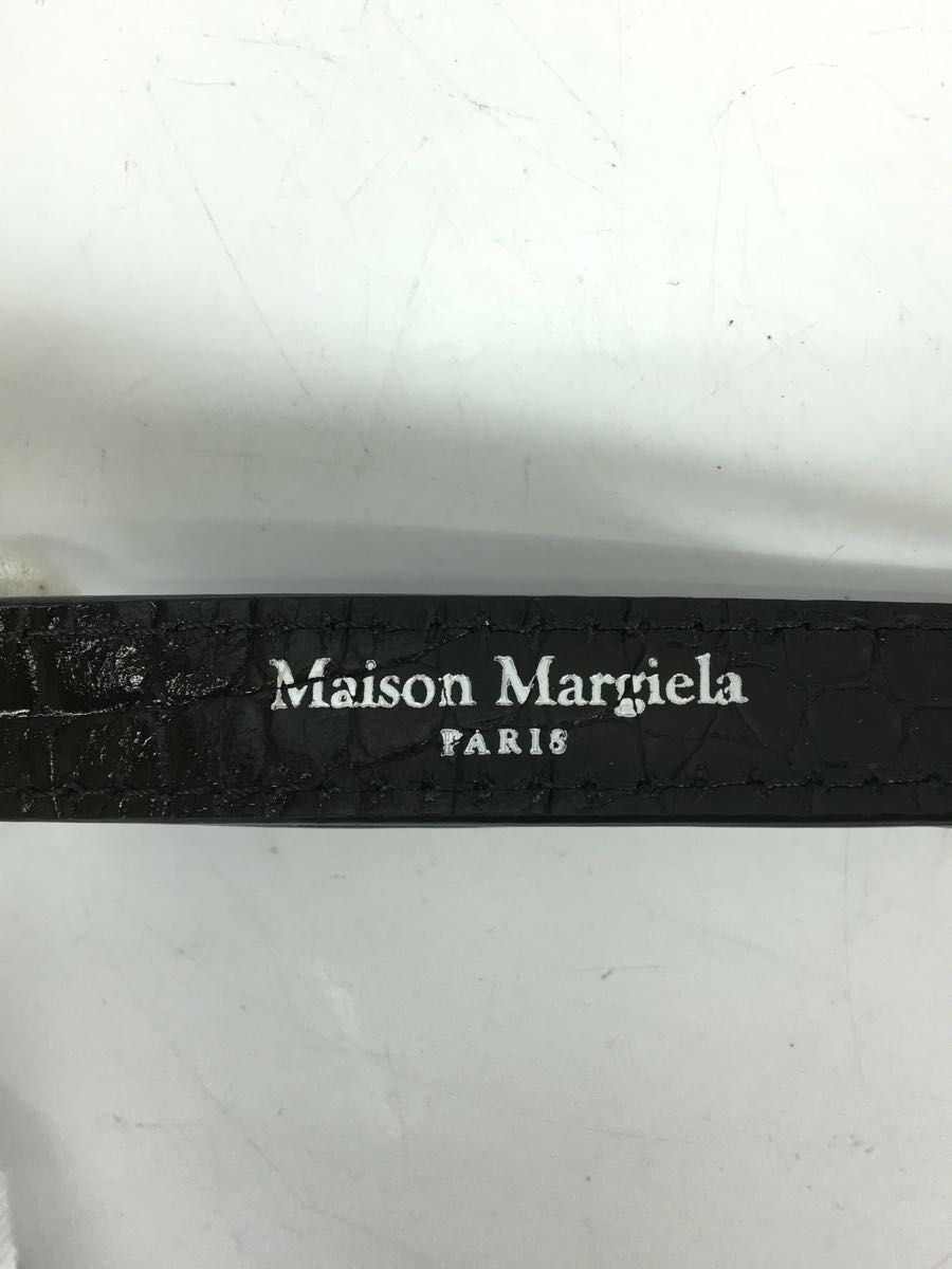 Maison Margiela◆ショルダーバッグ/-/BLK/S35WG0159 クロコ型押しレザー/19AW_画像7