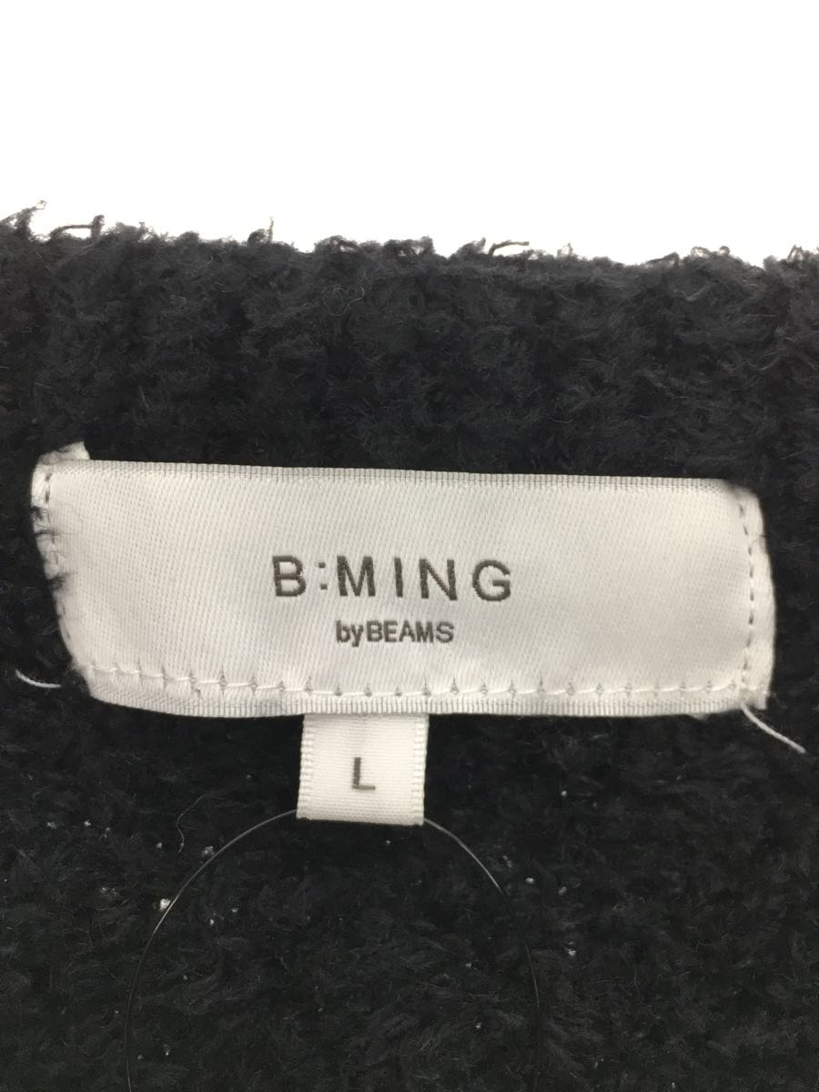 B:MING by BEAMS◆セーター(厚手)/L/コットン/BLK/92-15-0164-147_画像3