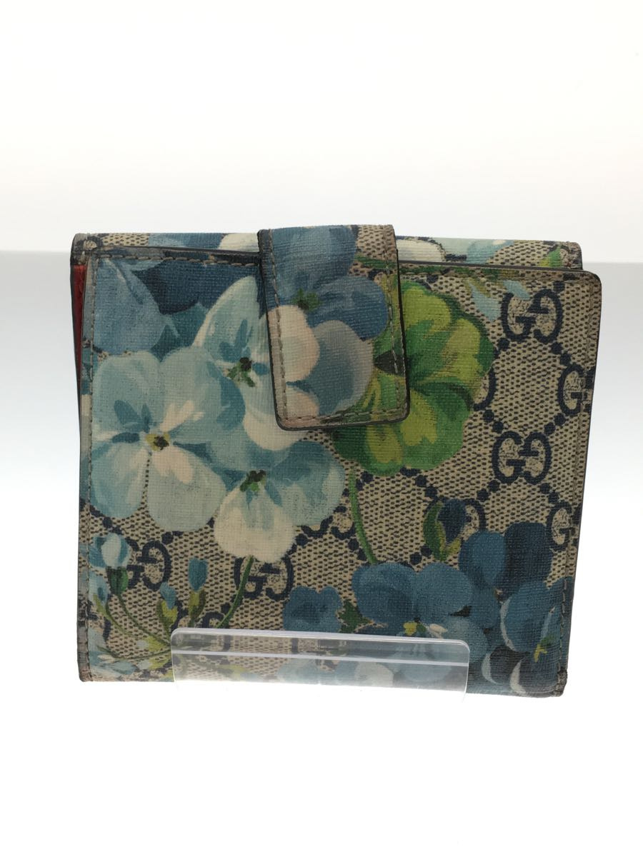 GUCCI◇2つ折り財布/レザー/GGブルームス/花柄/レディース/410071