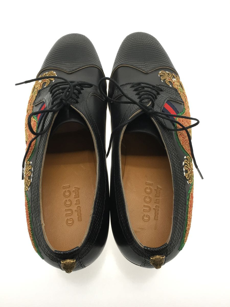GUCCI◇18SS/レースアップダービーシューズ/ドラゴン刺繍/ミケーレ/UK7
