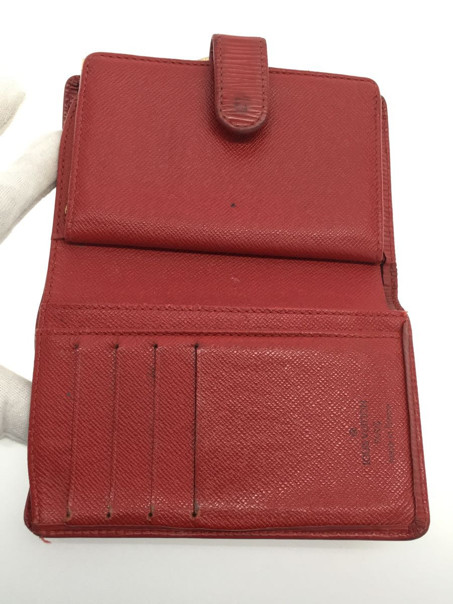 LOUIS VUITTON ポルト・モネ・ビエヴィエノワ エピ 折財布 LOUIS VUITTON◇ポルト・モネ・ビエヴィエノワ_エピ_RED/レザー