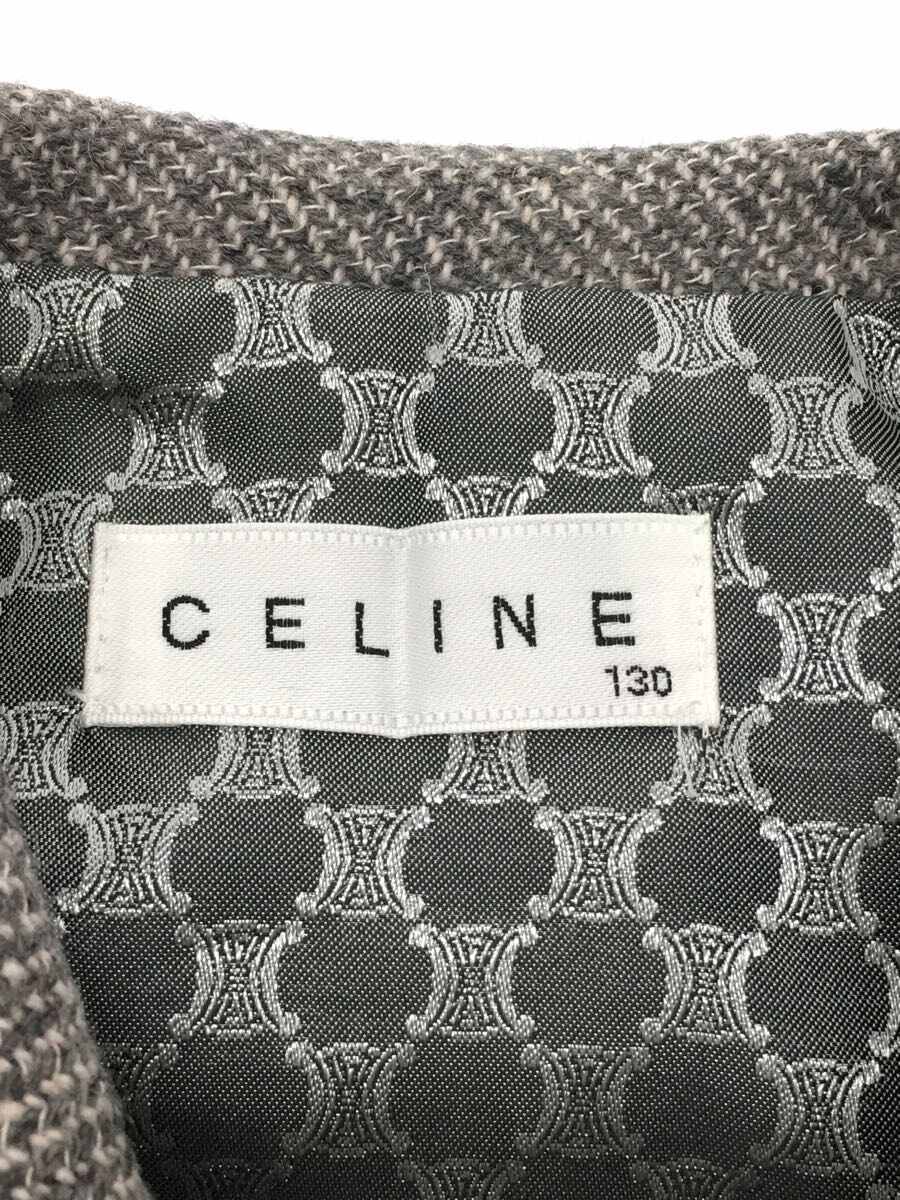 CELINE◆ベスト/130cm/ウール/グレー_画像3