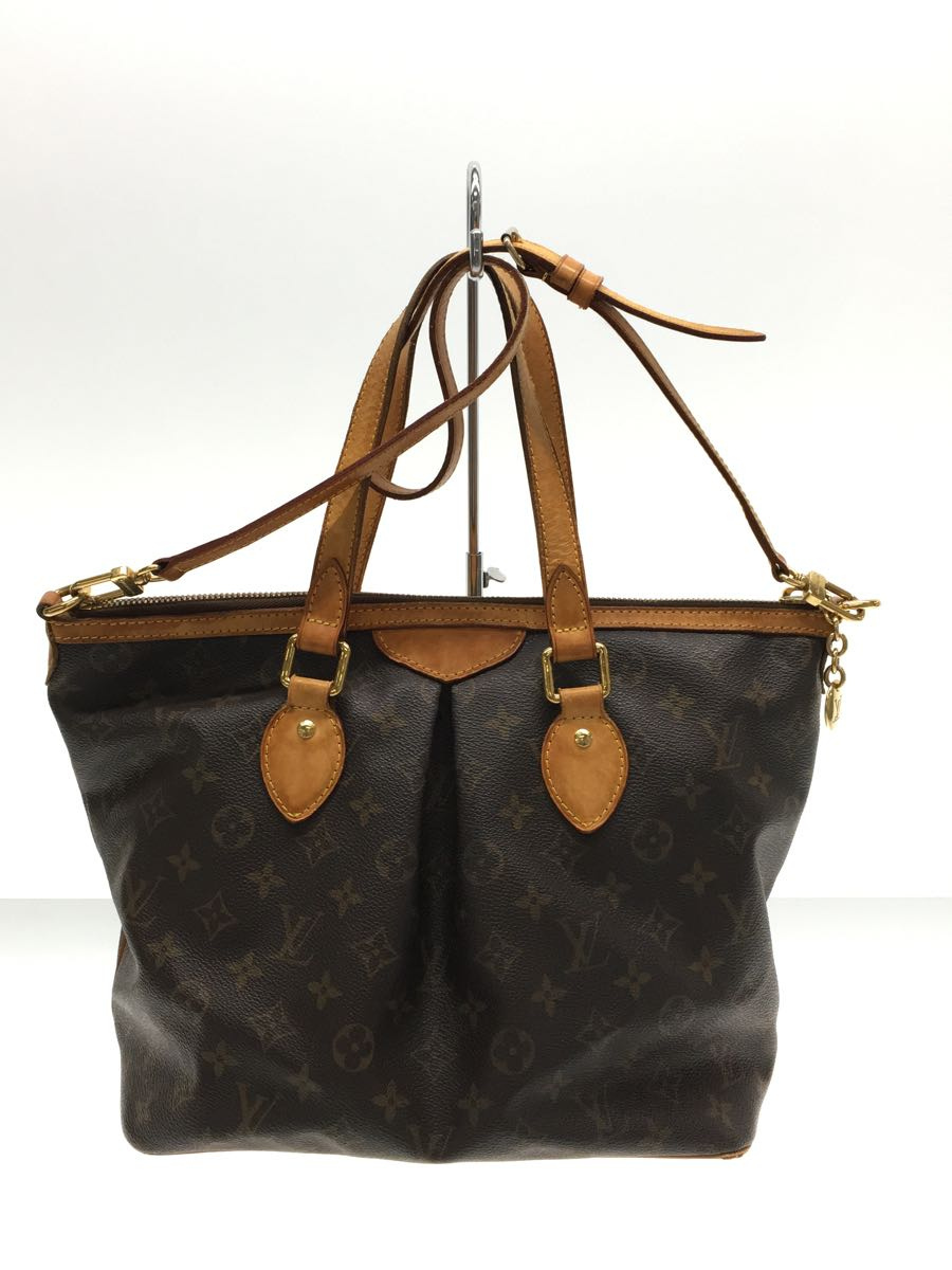 LOUIS VUITTON◆パレルモPM_モノグラム_BRW/PVC/BRW/総柄_画像3