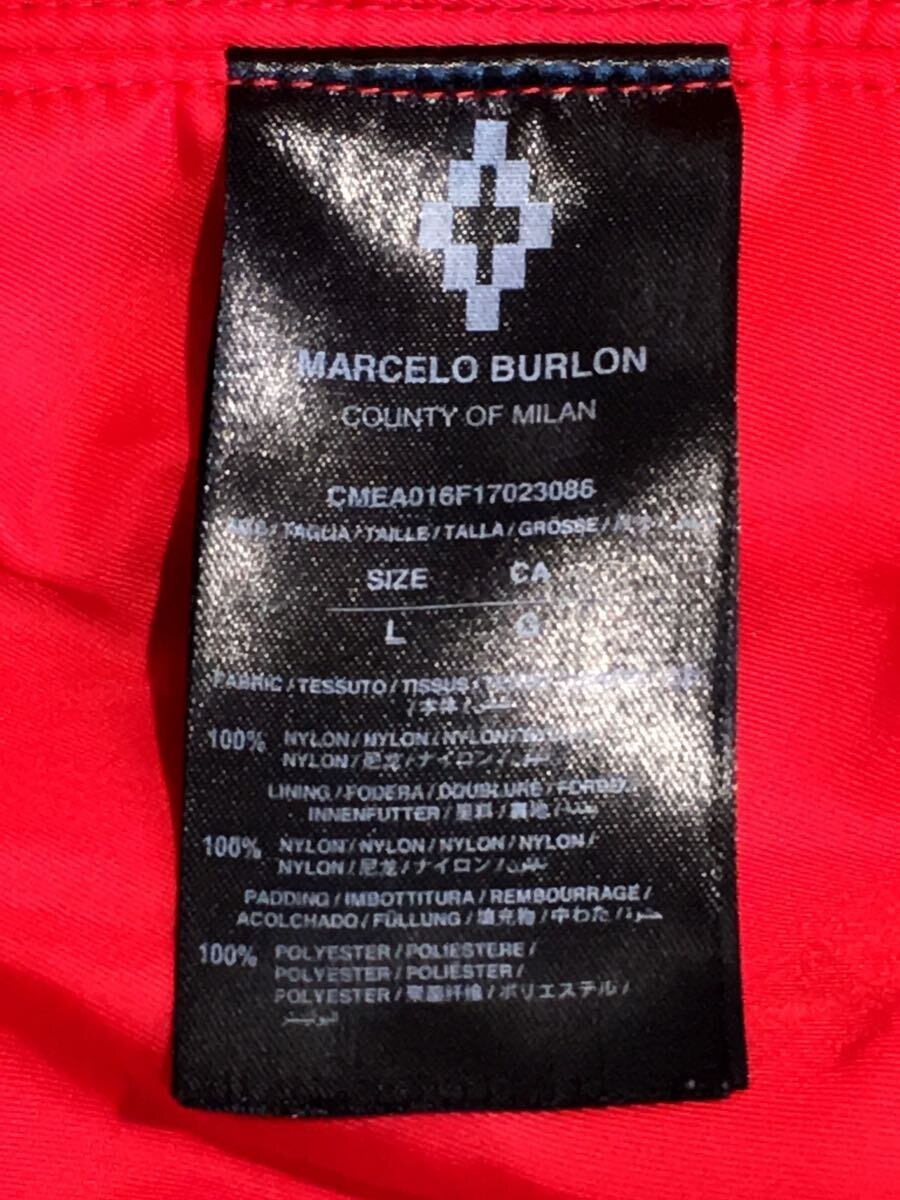 MARCELO BURLON COUNTY OF MILAN◇ブルゾン/L/ナイロン/BLK/PISSIS