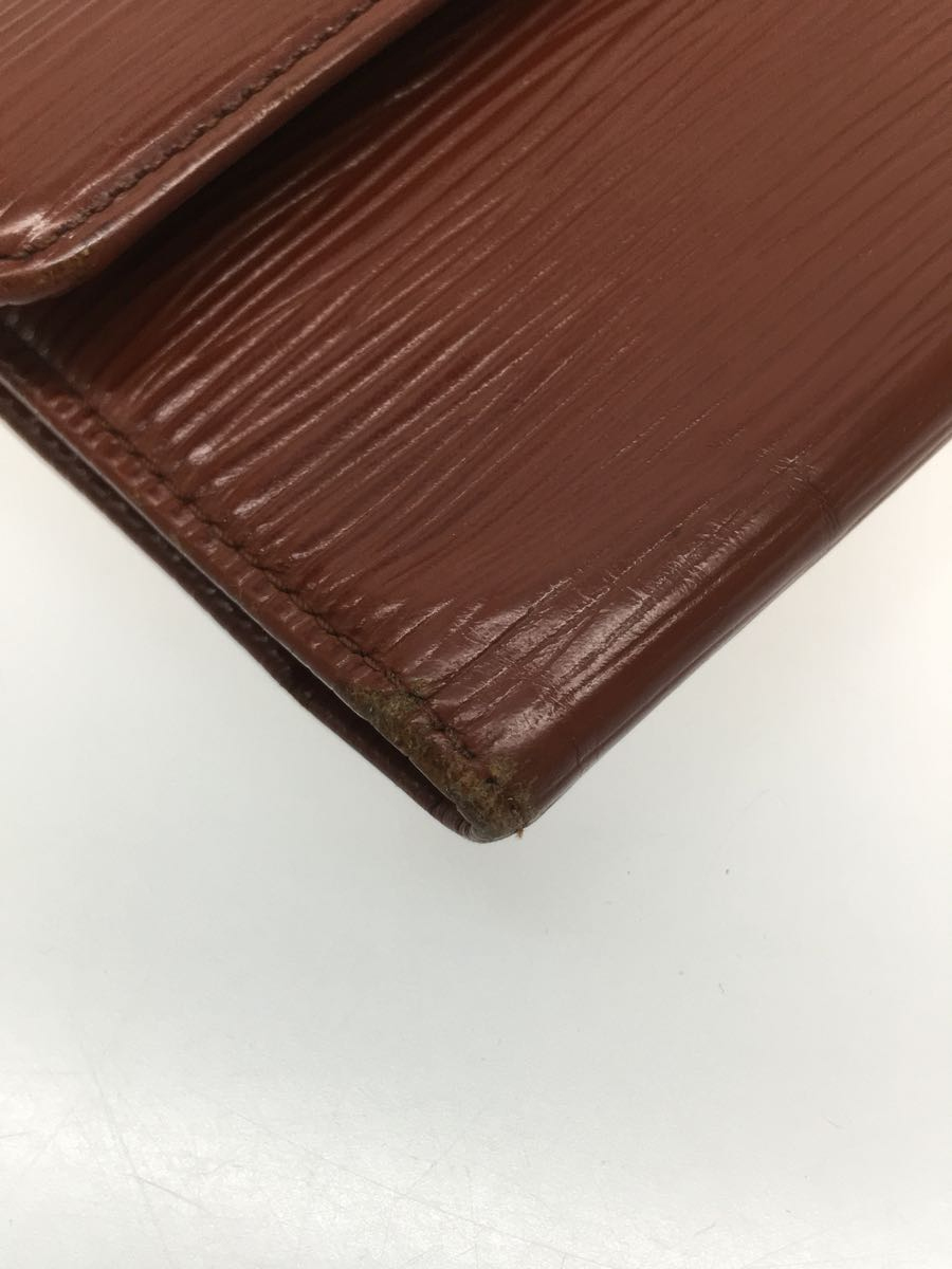 LOUIS VUITTON◆ポルト・トレゾールインターナショナル_エピ_BRW/レザー/ブラウン/メンズ/M6338D_画像8