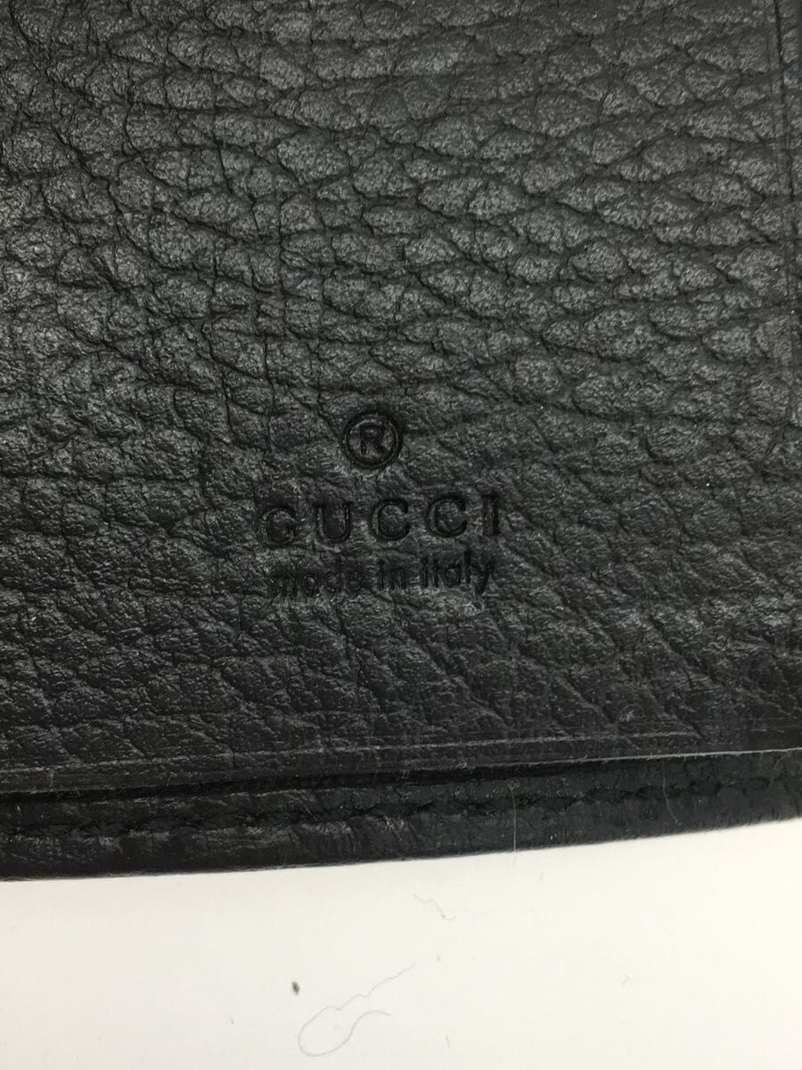 GUCCI◆456118/GGマーモント/6連キーケース/レザー/BLK/メンズ_画像3