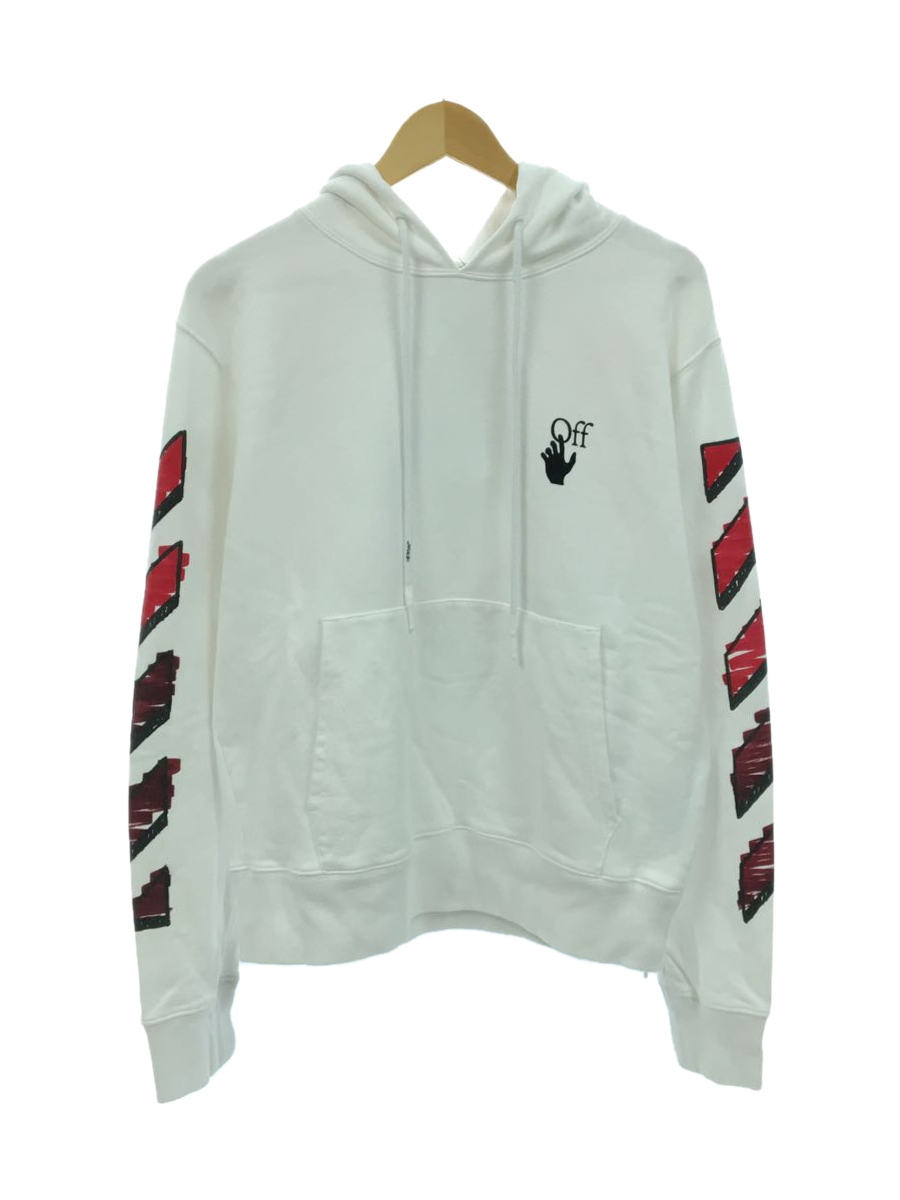 ヤフオク! - OFF-WHITE◇パーカー/M/コットン/WHT/プリン...