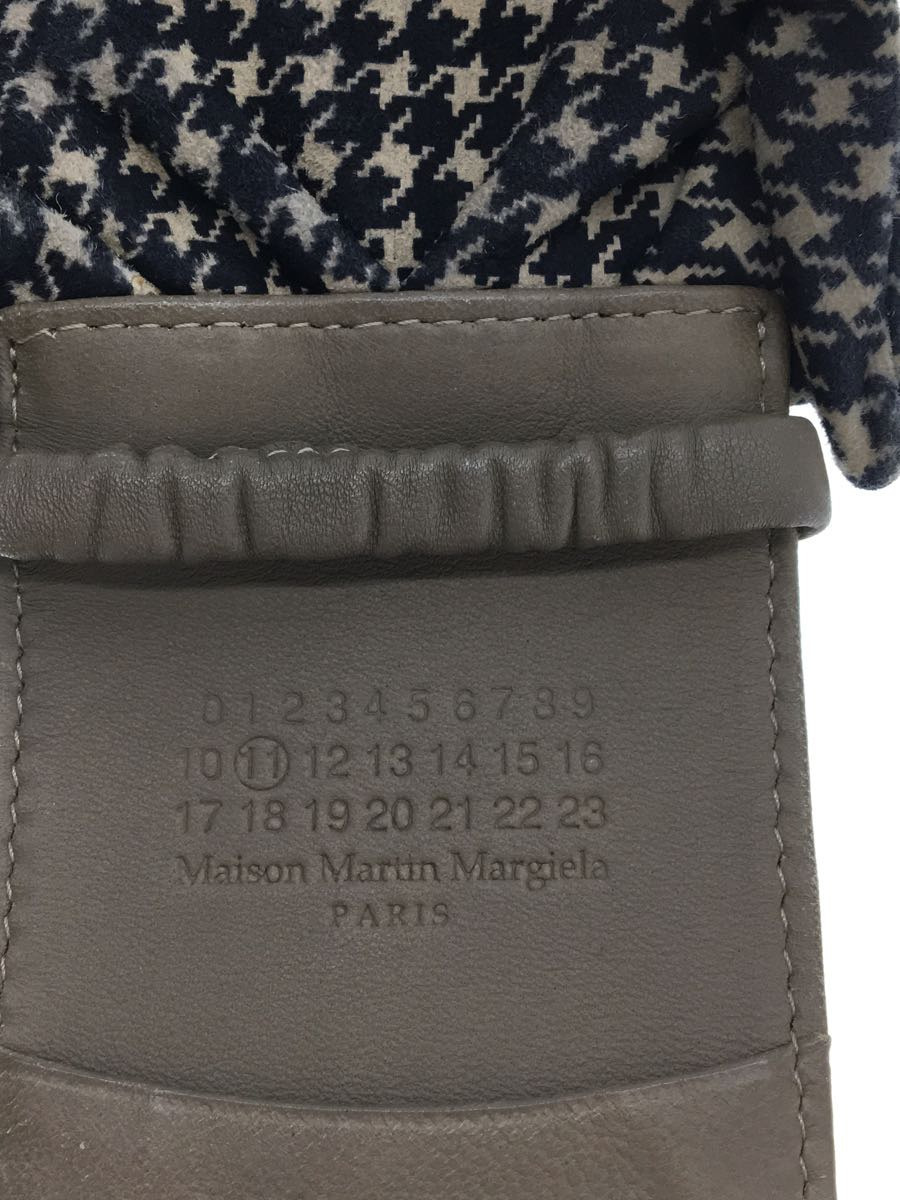 Maison Martin Margiela◆チーフ/カードケース/レザー/キャメル/千鳥格子/レディース_画像3