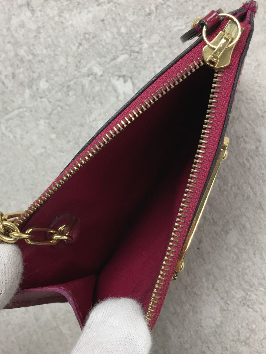 LOUIS VUITTON◆ポシェット・クレNM_モノグラム・ヴェルニ_RED/エナメル/RED/レディース_画像5