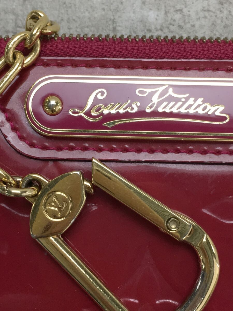 LOUIS VUITTON◆ポシェット・クレNM_モノグラム・ヴェルニ_RED/エナメル/RED/レディース_画像3