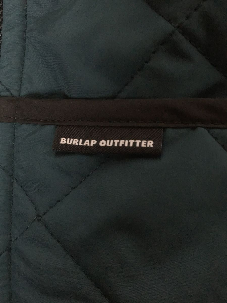 BURLAP OUTFITTER◆QUILTED VEST/ベスト/-/ポリエステル/BLK/無地_画像3