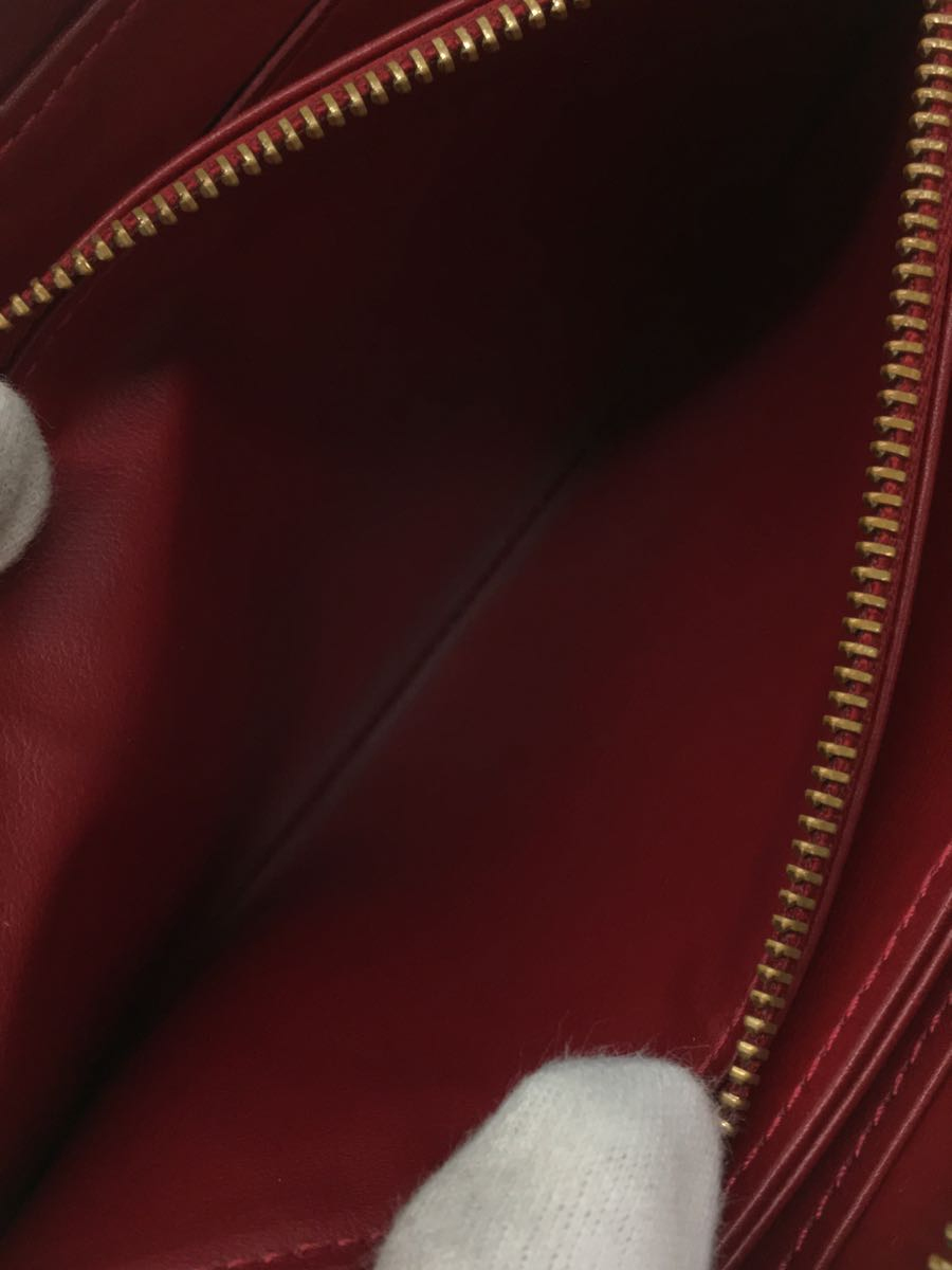 LOUIS VUITTON◆ジッピー・ウォレット_モノグラム・ヴェルニ_RED/エナメル/RED/レディース_画像5