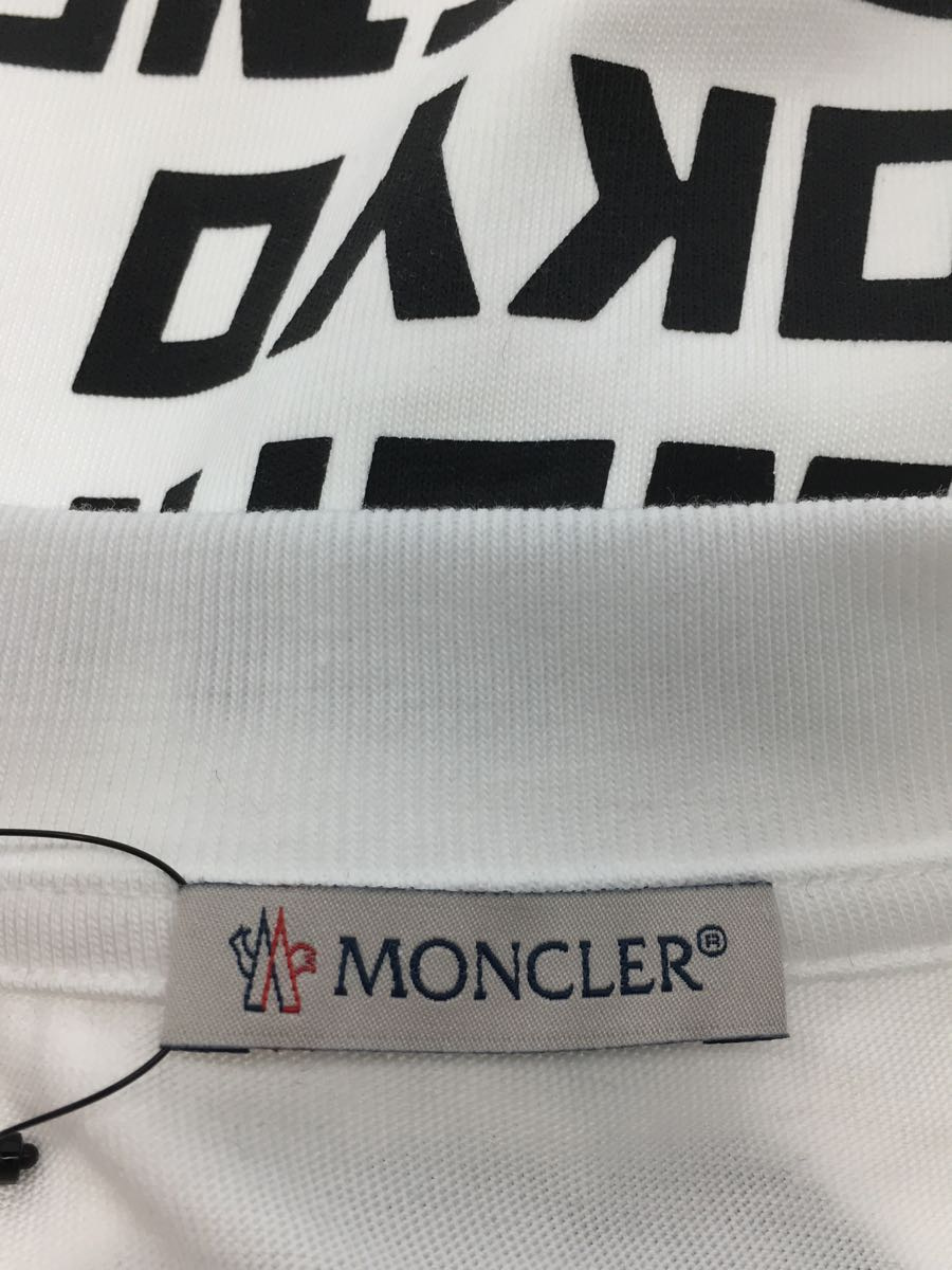 MONCLER◆Tシャツ/M/コットン/WHT/プリント/G209X8C00004 8390T_画像3