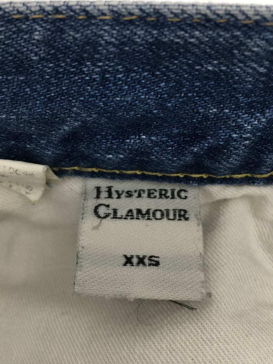 HYSTERIC GLAMOUR◆ダメージ加工スタッズデニムパンツ/ボトム/XXS/デニム/BLU/0113AP10_画像5