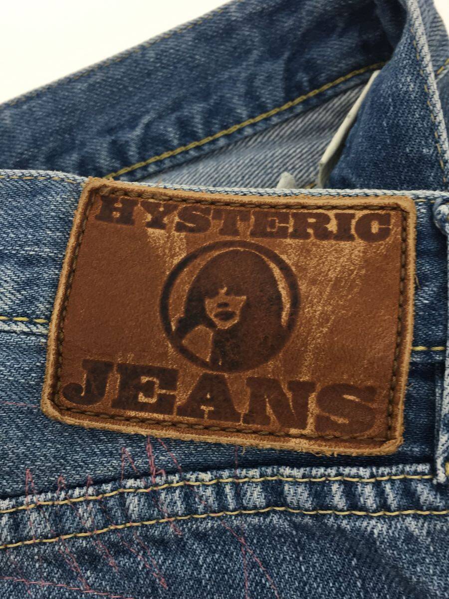 HYSTERIC GLAMOUR◆ダメージ加工スタッズデニムパンツ/ボトム/XXS/デニム/BLU/0113AP10_画像4