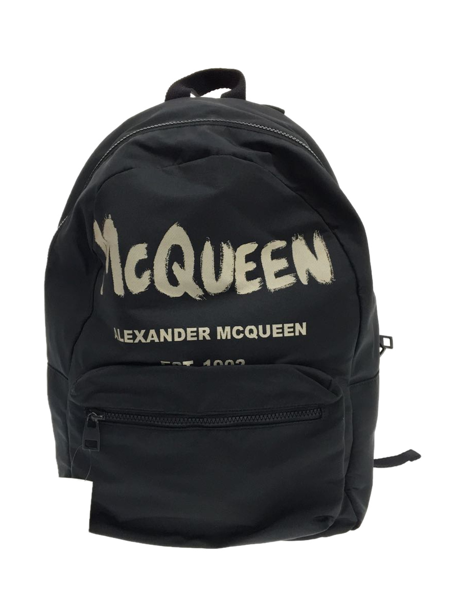 Alexander McQueen◆2022年/リュック/ナイロン/ブラック/メトロポリタンバックパック/アレキサンダーマックイーン_画像1