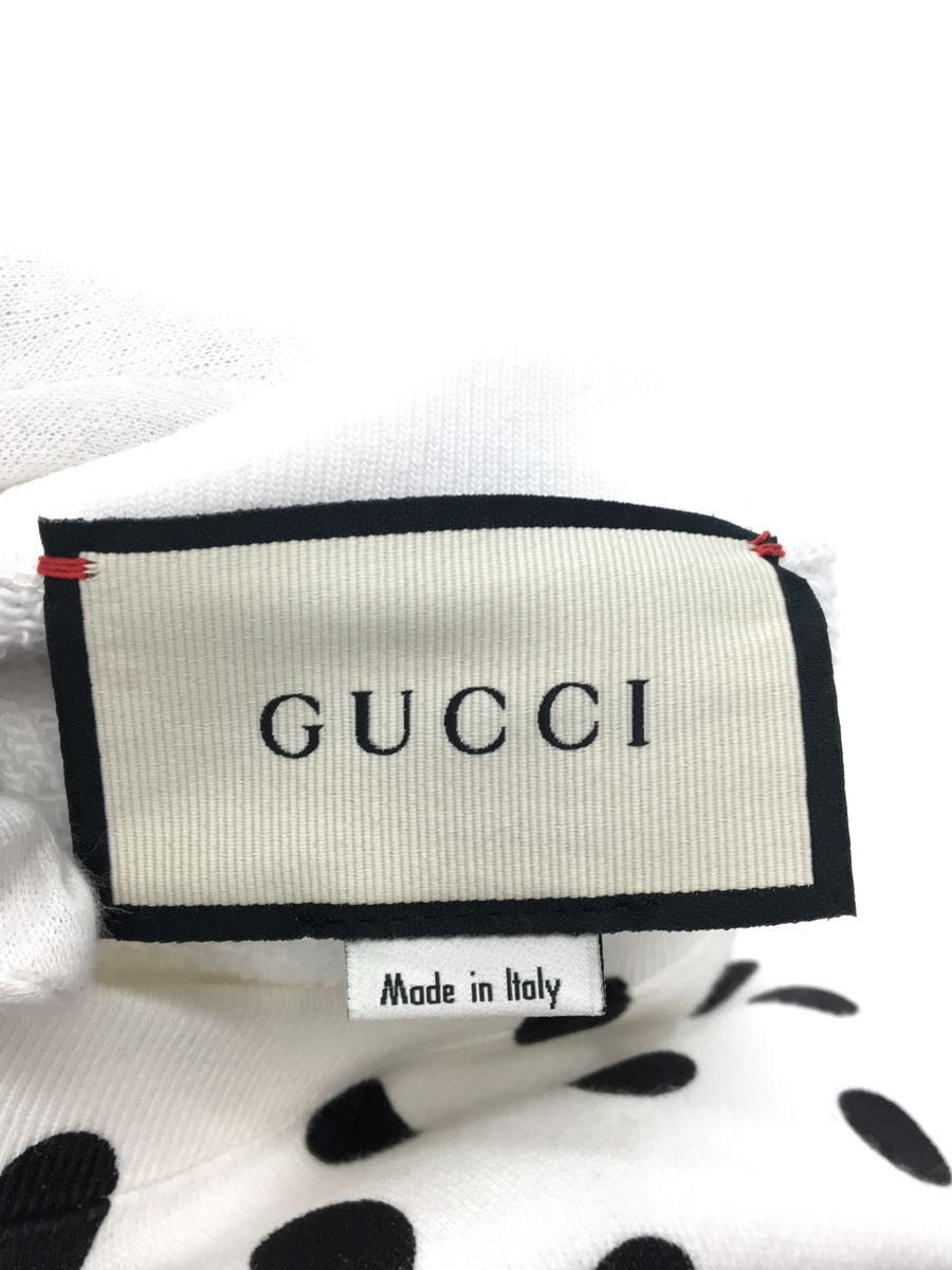 GUCCI* sweat /S/ cotton /WHT/617964XJCLB/ Polka dot / polka dot / Logo /