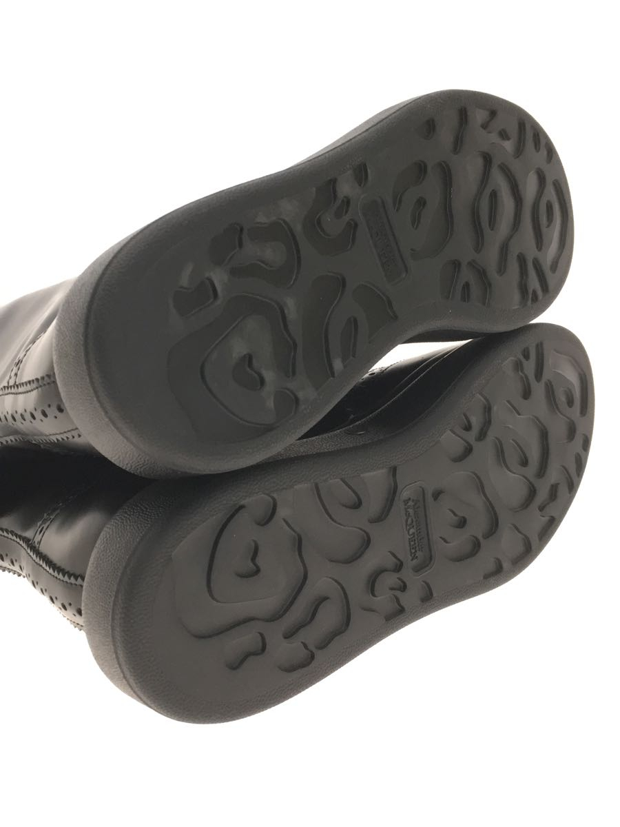 Alexander McQueen◆レースアップブーツ/40/BLK/レザー/WHX51