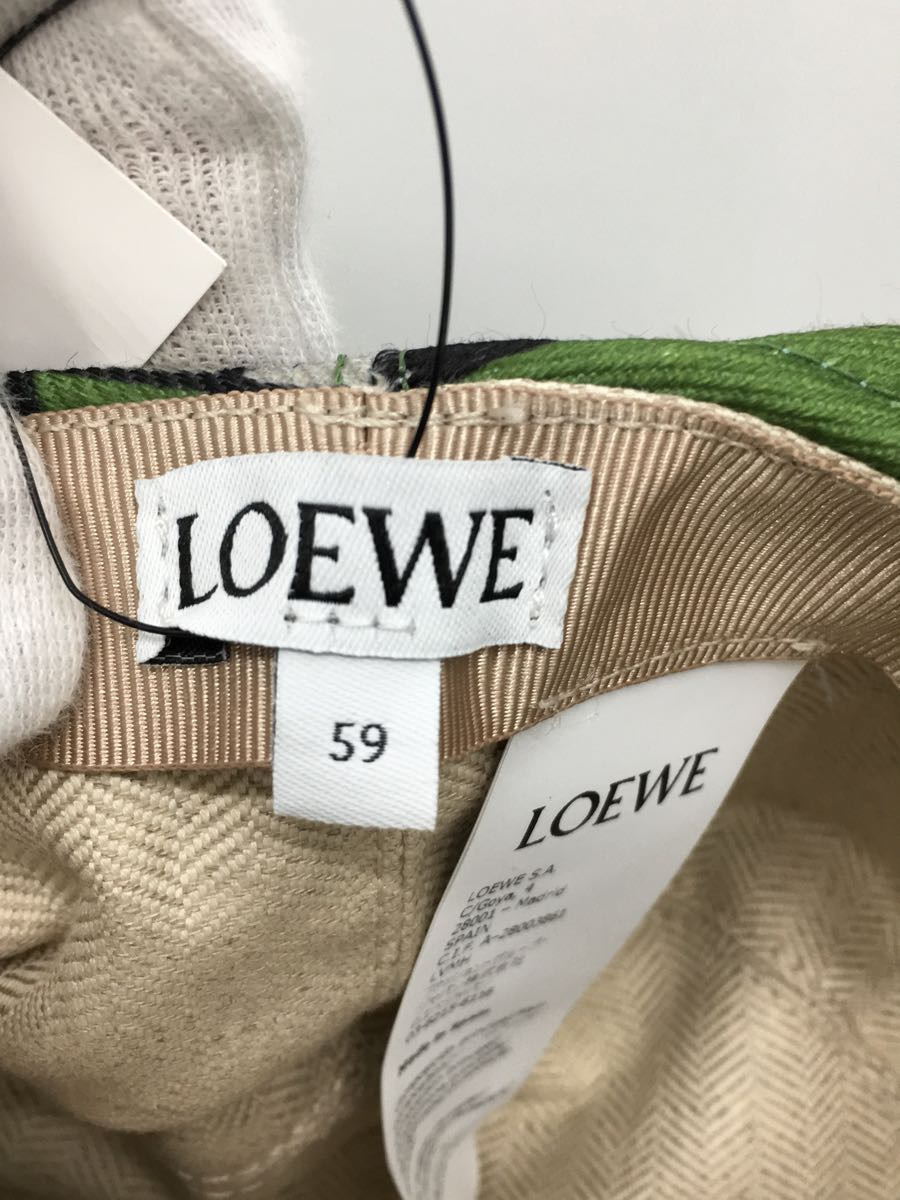 LOEWE◆バケットハット/コットン/総柄/レディース/グリーン/フィッシャーマンハット_画像3