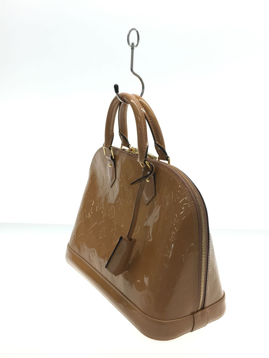 LOUIS VUITTON◇アルマPM_モノグラム・ヴェルニ_BEG/PVC/BEG/総柄