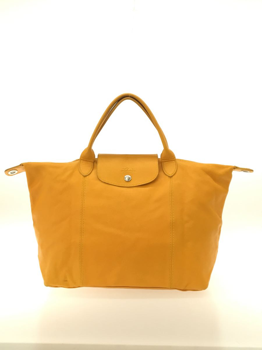 LONGCHAMP◆ル・プリアージュ・キュイール/2WAY/ショルダーバッグ/オールレザー/YLW