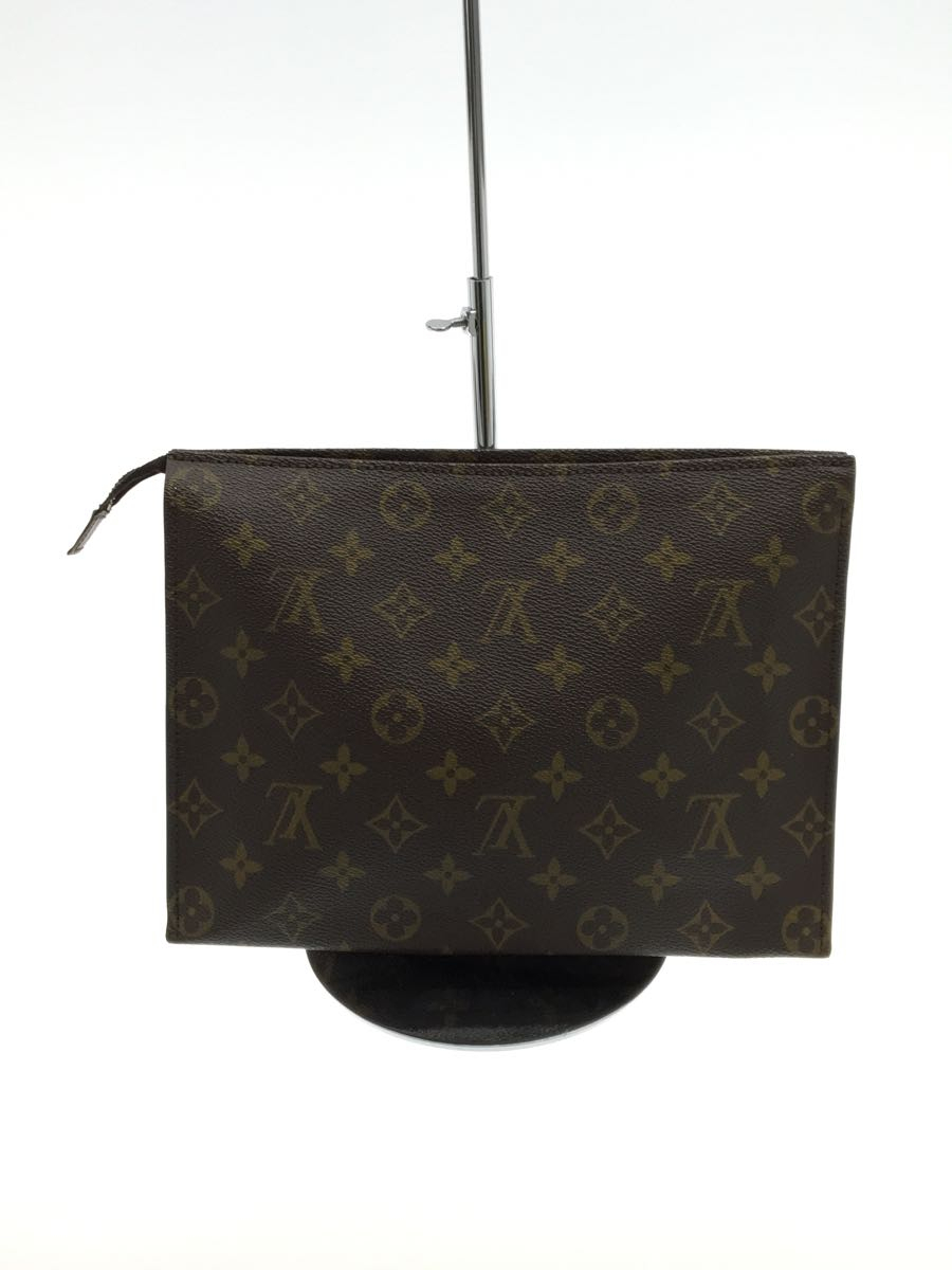 LOUIS VUITTON◆ポッシュ・トワレット26_モノグラム_BRW/PVC/BRW/総柄_画像3