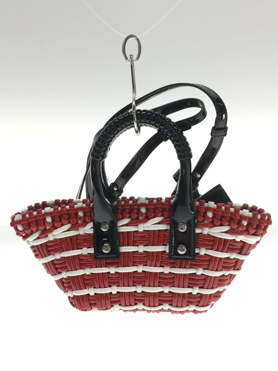BALENCIAGA◇バレンシアガ/ショルダーバッグ/PVC/RED/BISTRO XXS