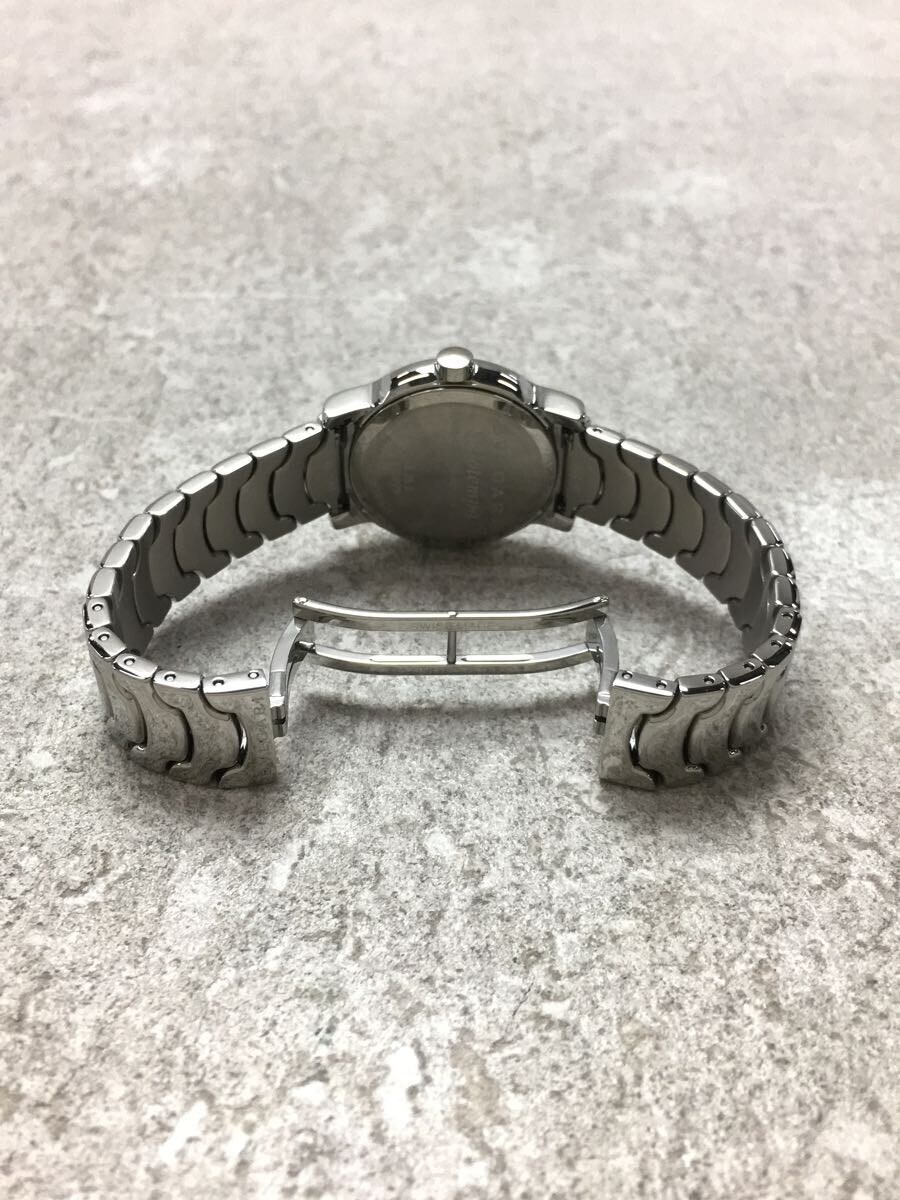 BVLGARI◇クォーツ腕時計/アナログ/ステンレス/WHT/SLV/BVLGARI
