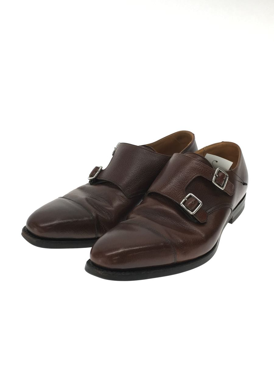 CROCKETT&JONES◇LOWNDES/ダブルモンク/ドレスシューズ/US7/BRW/レザー