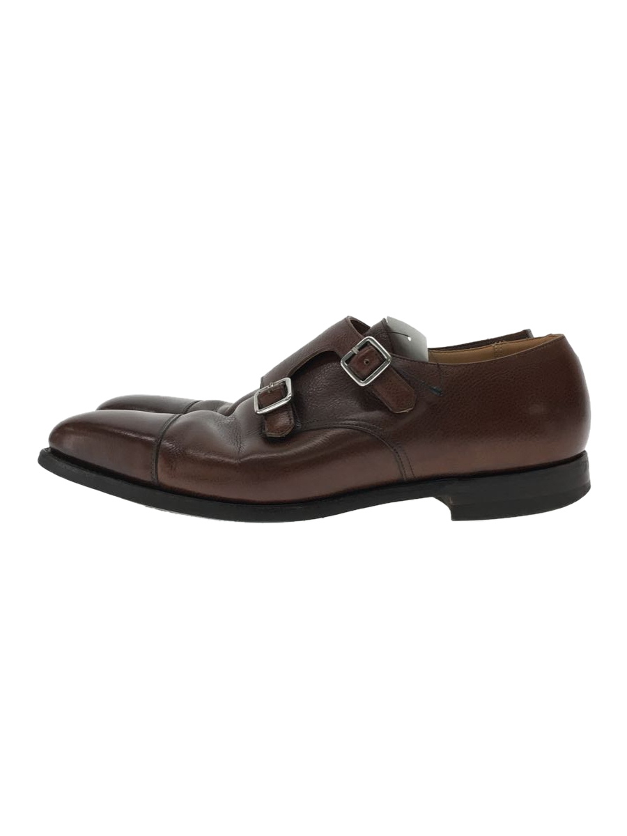 CROCKETT&JONES◇LOWNDES/ダブルモンク/ドレスシューズ/US7/BRW/レザー
