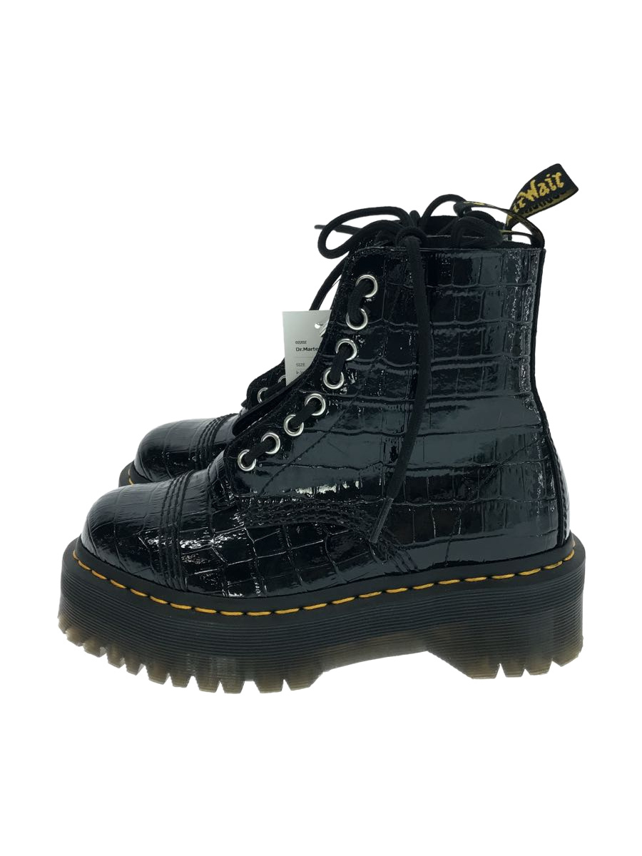 Dr.Martens◆レースアップブーツ/US5/BLK/Sinclair/パテント/クロコ型押し