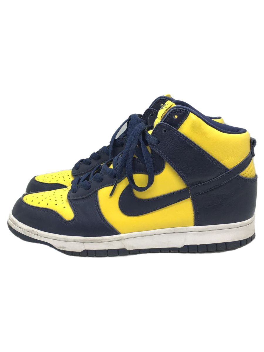 NIKE◆DUNK HI SP_ダンク ハイ SP/28cm/YLW/MICHIGAN