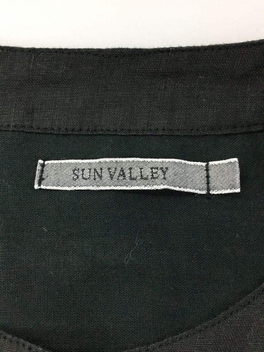 Sun Valley◆シャツワンピース/one/リネン/BLK_画像3