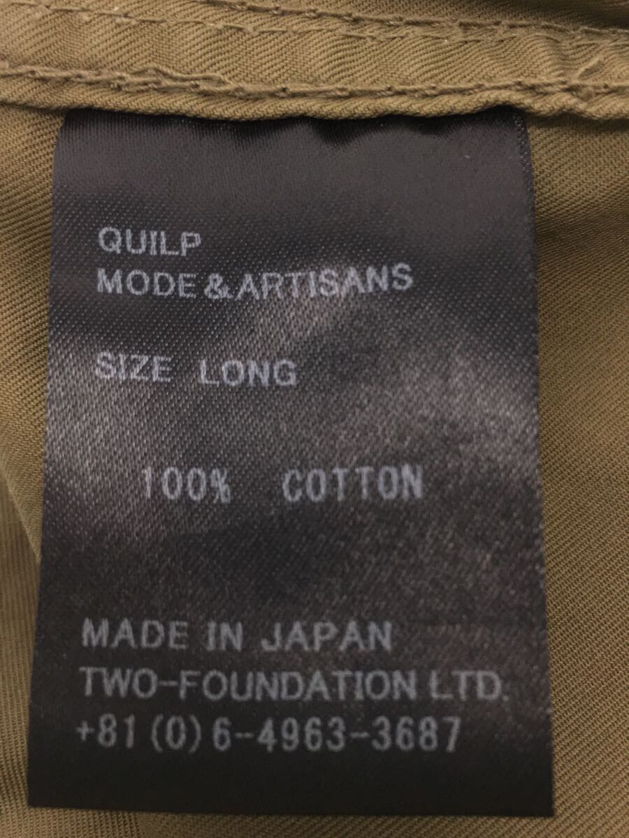 QUILP◆MODE et ARTISANS/TWO-FOUNDATION/ボトム/コットン/カーキ/色褪せ有_画像5