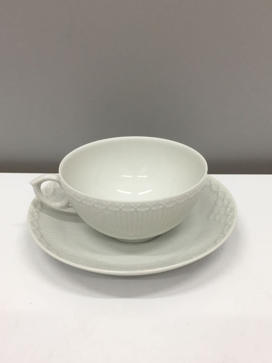 ROYAL COPENHAGEN◆カップ&ソーサー/2点セット/WHT/ROYAL COPENHAGEN/ロイヤルコペンハーゲン_画像2