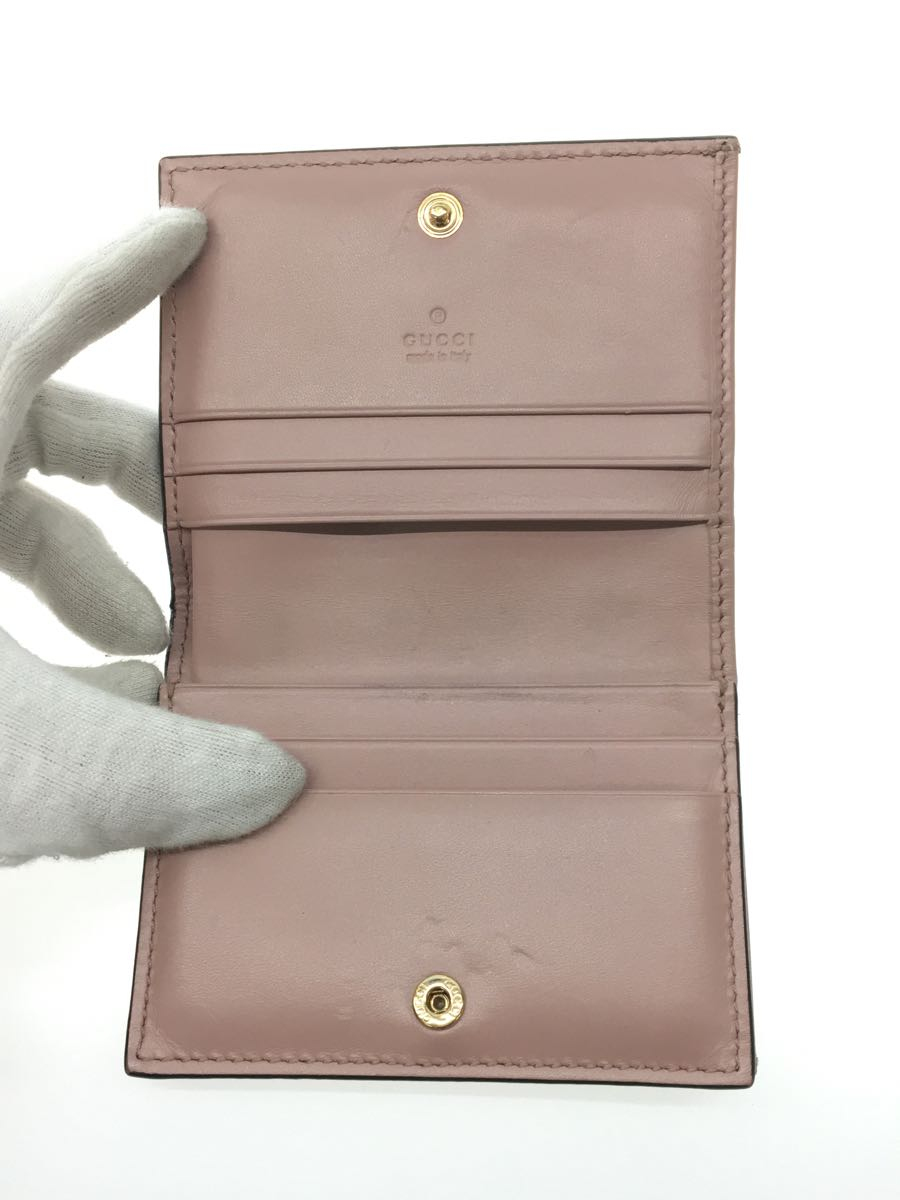 GUCCI*2. folding purse / leather /PNK/ total pattern / lady's /406924-493075