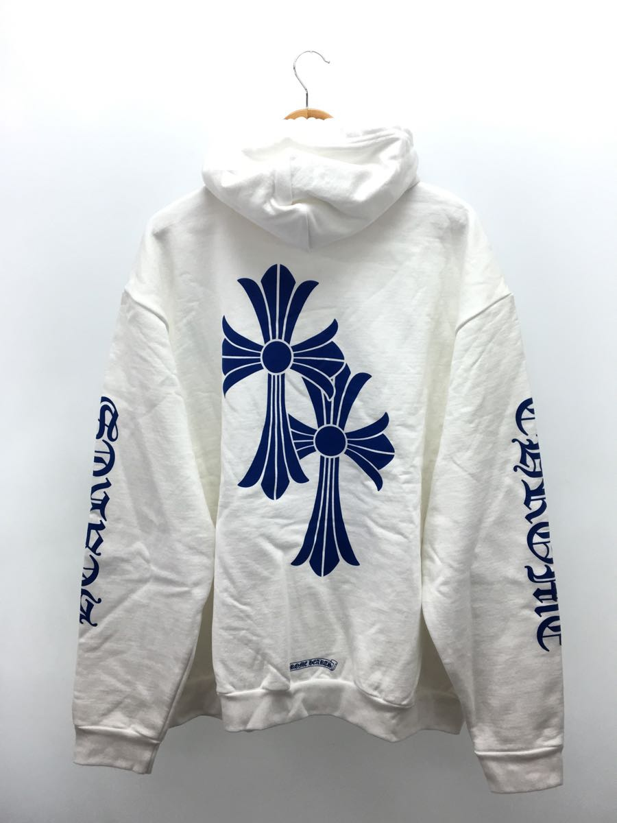 CHROME HEARTS◆LA EXCLUSIVE CROSS HOODIE/LA限定/パーカー/XXL/コットン/ホワイト_画像2